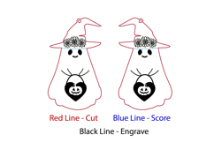 Earrings Laser Cut. Cute Ghost Laser Cut. Halloween Pumpkin Product Image 2