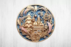 Christmas Ornament PNG. 3D Christmas Png. Christmas Sign. Product Image 2