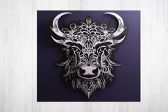 Highland Cow Tumbler Wrap. Tumbler Wrap 20 oz Sublimation. Product Image 2