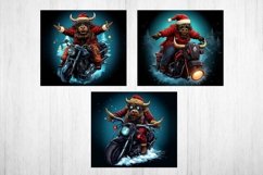 Christmas Tumbler Wrap Sublimation. Christmas Highland Cow. Product Image 2