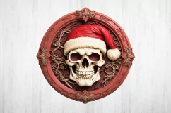 Christmas Ornament PNG. Christmas Wood Carving. Scull Png. Product Image 2