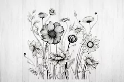 Flower Png. Flower bouquet. Wild Flowers PNG. Product Image 2