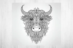 Highland Cow Tumbler Wrap. Tumbler Wrap 20 oz Sublimation. Product Image 2