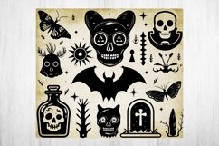 Halloween Tumbler Wrap Sublimation. Gothic Tumbler Wrap. Product Image 2