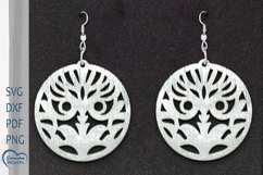 Flower Earrings Laser Cut. Boho Earrings. Product Image 1