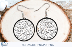 Flower Earrings Laser Cut. Boho Earrings Laser Cut. Product Image 2