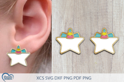 Unicorn Earrings Laser Cut. Boho Earrings Laser Cut. Product Image 1