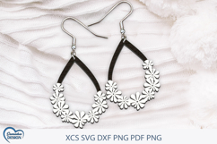 Flower Earrings Laser Cut. Boho Earrings Laser Cut. Product Image 1