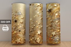 Christmas Skinny Tumbler Warp Sublimation, 20 OZ Tumbler PNG Product Image 1