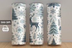 Winter Skinny Tumbler Sublimation, Christmas Sublimation PNG Product Image 1