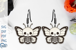Halloween Skeleton Earrings Laser Cut Bundle. Product Image 5