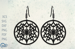 Halloween Earrings Laser Cut. Halloween Spider Laser Cut. Product Image 1