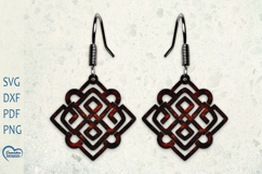 Modern Earrings Laser Cut. Boho Earrings Laser Cut. Product Image 1