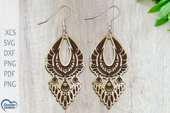 Modern Earrings Laser Cut. Boho Earrings Laser Cut. Product Image 1