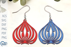Christmas Earrings Laser Cut. Christmas Ball Laser Cut. Product Image 1