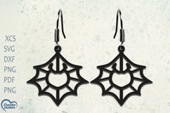Halloween Earrings Laser Cut. Halloween Spider Laser Cut. Product Image 1