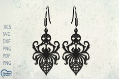Halloween Earrings Laser Cut. Halloween Spider Laser Cut. Product Image 1