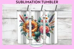 Sunflowers Tumbler Wrap | 20 oz. Straight Skinny Design Product Image 1