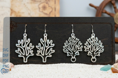 Ocean Earrings Laser Cut Bundle. Product Image 2