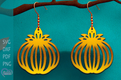 Halloween Cute Pumpkin Earrings Laser Cut. Product Image 1
