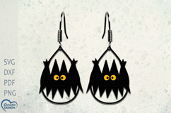 Halloween Bat Laser Cut Earrings. Product Image 1