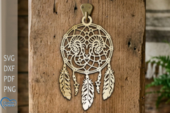 Dream Catcher Laser Cut. Aries Zodiac Sign . Product Image 1