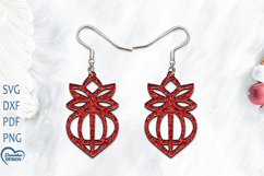 Christmas Earrings Laser Cut. Christmas Ball Laser Cut. Product Image 1