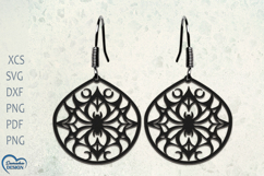 Halloween Earrings Laser Cut. Halloween Spider Laser Cut. Product Image 1
