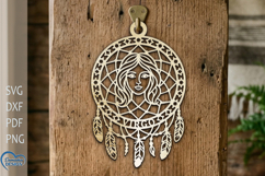 Dream Catcher Laser Cut. Virgo Zodiac Sign . Product Image 1