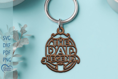 Fathers Day Laser Cut. Keychain Laser Cut. Dad SVG. Product Image 1