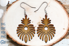 Modern Earrings Laser Cut. Boho Earrings Laser Cut. Product Image 1