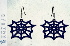 Halloween Earrings Laser Cut. Halloween Spider Laser Cut. Product Image 1