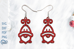 Christmas Earrings Laser Cut. Christmas Elf Laser Cut. Product Image 1