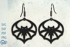 Halloween Bat Wings Laser Cut Earrings. Product Image 1