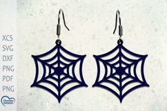 Halloween Earrings Laser Cut. Halloween Spider Laser Cut. Product Image 1