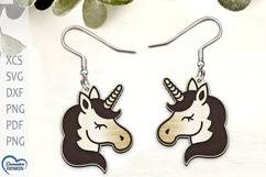 Unicorn Earrings Laser Cut. Boho Earrings Laser Cut. Product Image 1