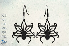Halloween Earrings Laser Cut. Halloween Spider Laser Cut. Product Image 1