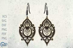 Halloween Earrings Laser Cut. Halloween Spider Web Laser Cut Product Image 1