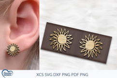 Flower Earrings Laser Cut. Boho Earrings Laser Cut. Product Image 1