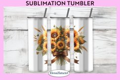 Sunflowers Tumbler Wrap | 20 oz. Straight Skinny Design Product Image 1