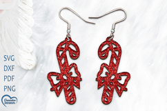Christmas Earrings Laser Cut. Christmas Candy Earrings Lase Product Image 1