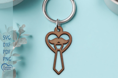 Fathers Day Laser Cut. Keychain Laser Cut. Dad SVG. Product Image 1
