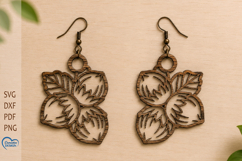 Hazelnut Earrings Laser Cut. Food Earrings Product Image 1