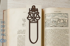 Libra Bookmark Laser Cut. Zodiac Sign Laser Cut. Product Image 1