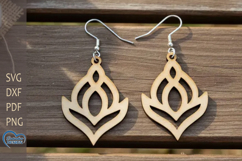 Modern Earrings Laser Cut. Boho Earrings Laser Cut. Product Image 1