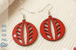 Christmas Earrings Laser Cut. Christmas Ball Laser Cut. Product Image 1