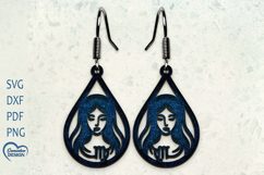 Virgo zodiac sign. Leo sign Earrings . Zodiac signs. Product Image 1
