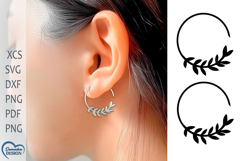 Flower Earrings Laser Cut. Boho Earrings. Product Image 1