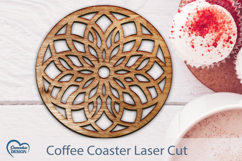 Coffee Coaster Laser Cut. Round Coaster SVG. Coaster Laser. Product Image 1