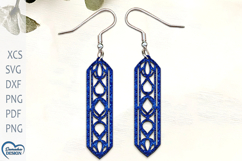 Modern Earrings Laser Cut. Boho Earrings Laser Cut. Product Image 1